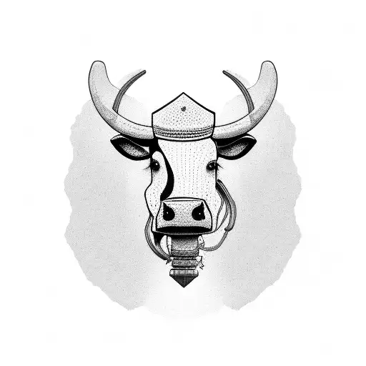 A Humanoid Cow In A Straw Hat Plays A Synthesizer