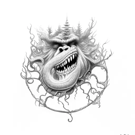 Fire Spirals Sasquatch