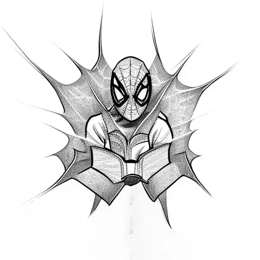 Spiderman Reading A Book