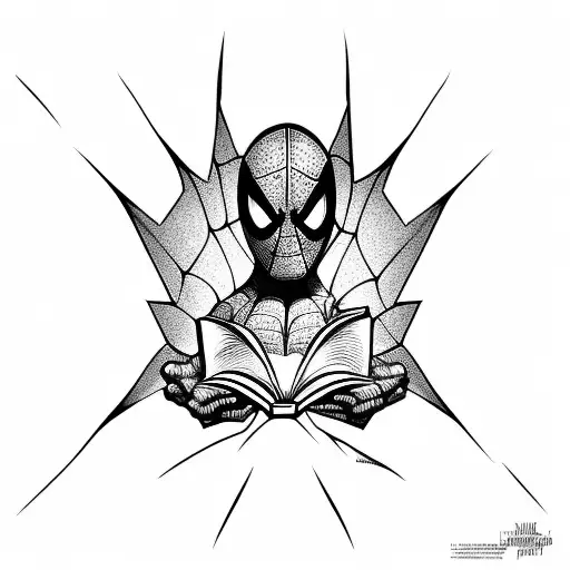 Spiderman Reading A Book