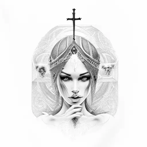 Christian Religious Face Legs