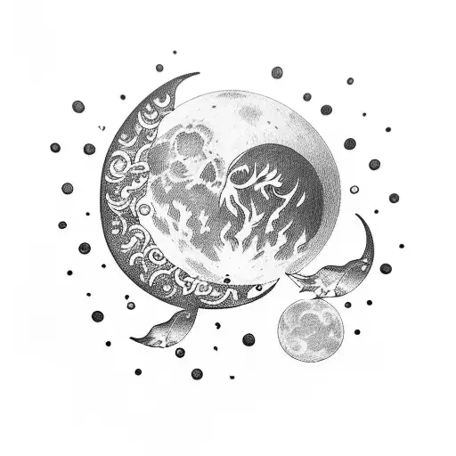 Polaroids With Moon Inside