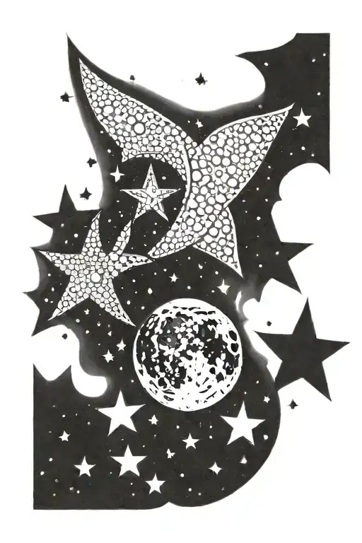 Moon And Stars