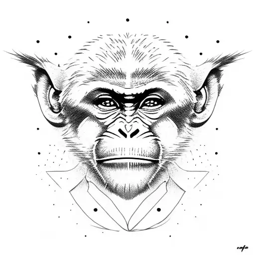 Monkey With 75 Teeshirt