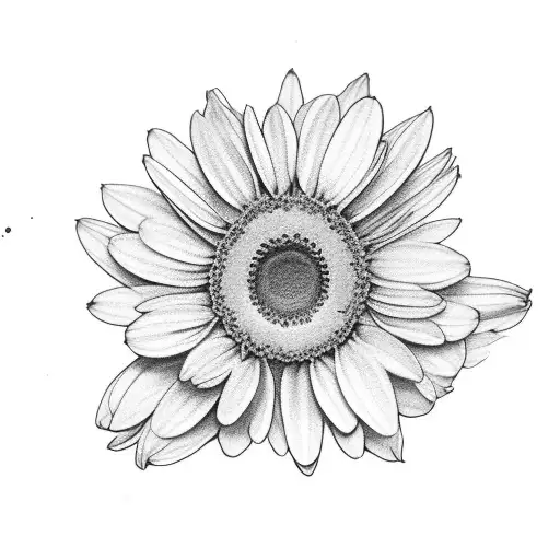 Multiple Flowers With A Daisy In The Middle