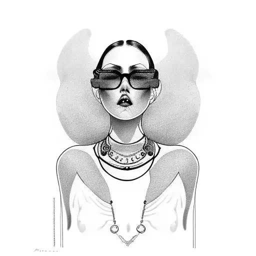 Photo Girl On The Glasses On The Beach With Pounds And