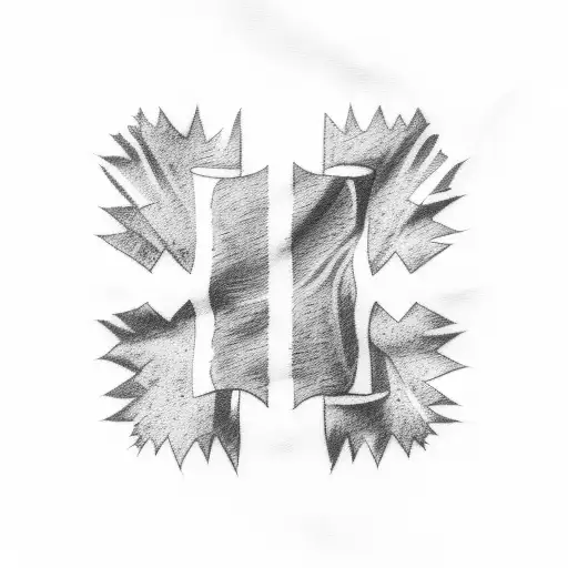 A Scottish Flag And A Canadian Flag Crossed