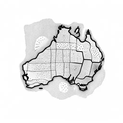 A Map Of Australia With Dotted Lines Connecting Different Travel Destinations