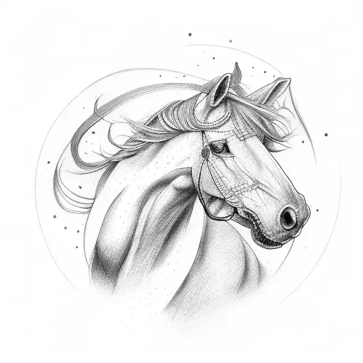 Alejandro Magno In Her Horse Bucefalo