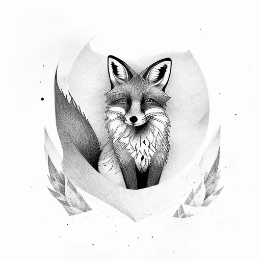 A Fox With A Dignified Face And A Background That Suits It