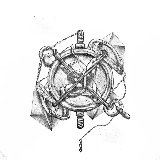 Rock Chained To Anchor