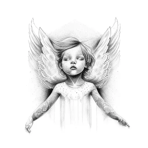 Angel Doing Shhhh With His Finger