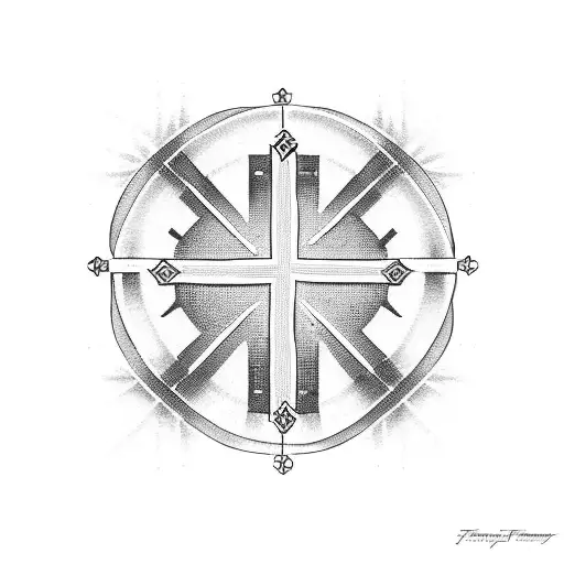 Cross That Says Family First In Italian Rapping Around The Cross