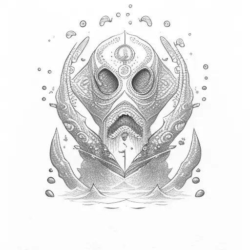 Ocean With A Row Boat