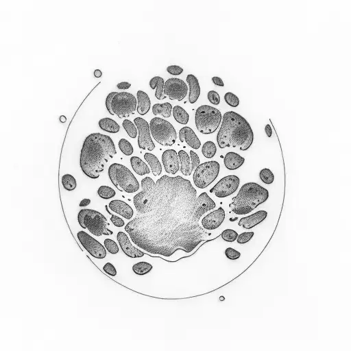 Floral Paw Print With Name