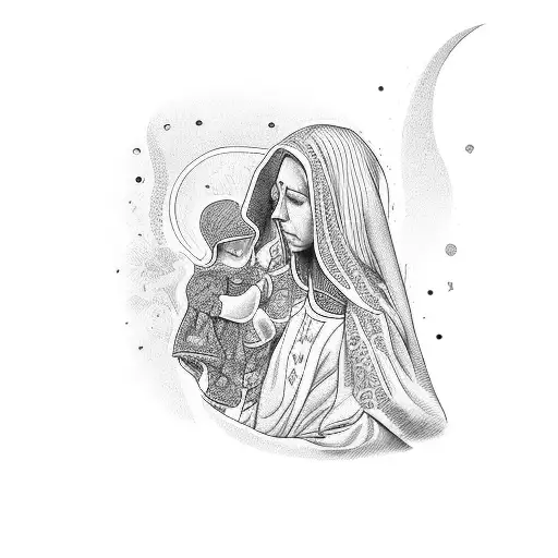 Mother Praying For Me