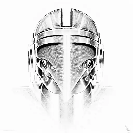 A Spartan Helmet With A Cybernetic Twist