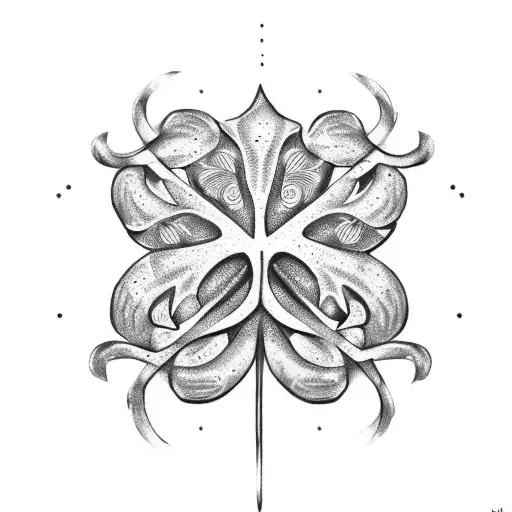 Shamrock Interlocking With A Palm Tree