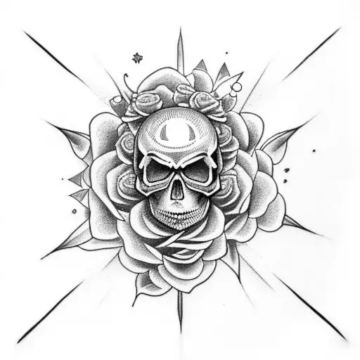 A Full Sleeve Cover Up Tattoo With Skull Rose Angel Constellation Meaning Of Life Etc