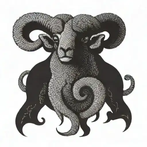 Aries And Prices Horoscope Symbol Intertwined