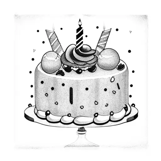 Small Slice Birthday Cake