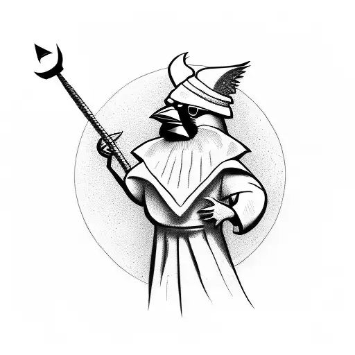 Cardinal Clutching A Globe With An Anchor