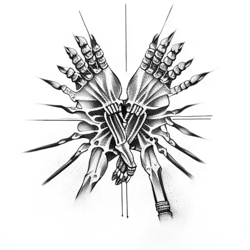 Hand Skeleton With Westside