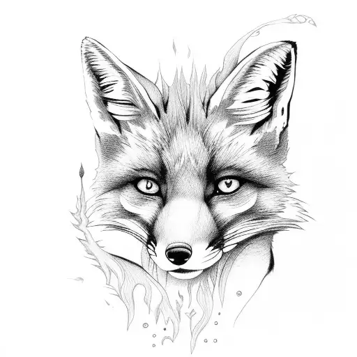 Fox With Fire
