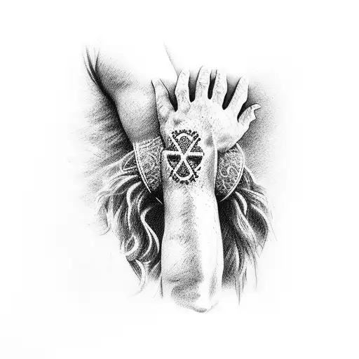 Jesus Cross With Wrist Band