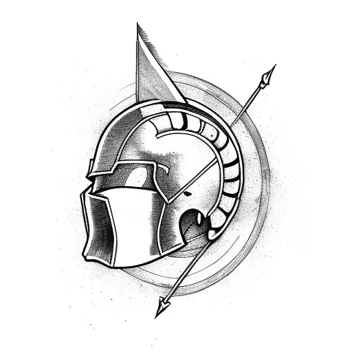 Spartan With Arrow