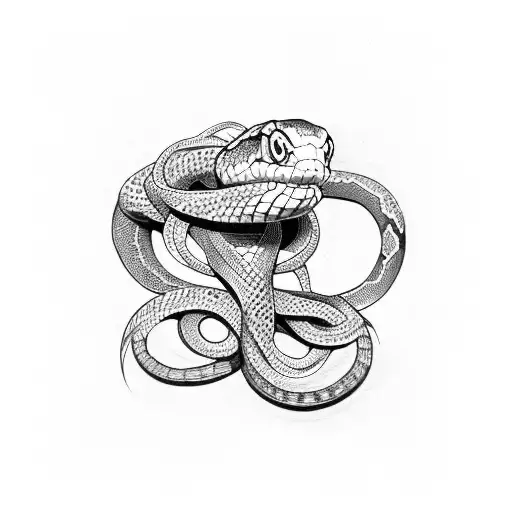 Snake Wrapped Around Lads