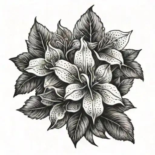 A Beautiful Floral Tattoo Inspired By The Flora Of New Orleans