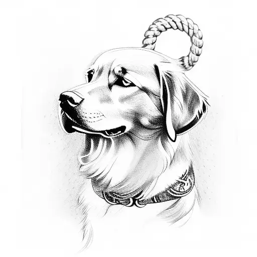 Odin With A Golden Retriever