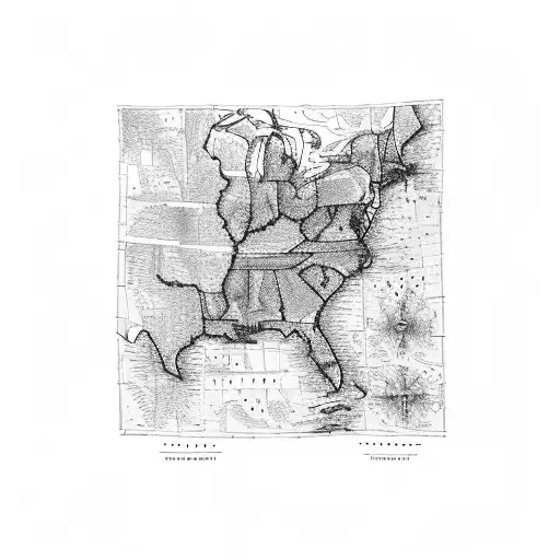 Map Freeway All Interstate Usa On The Shoulder Blade Western