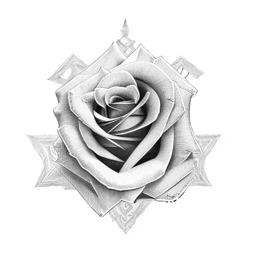 Rose Saying Family With Roman Numerals