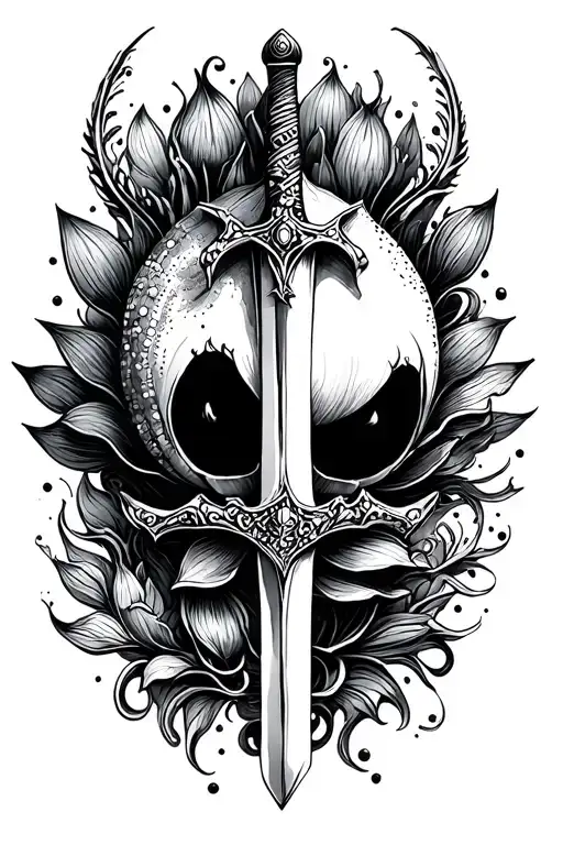 Dream Nail Hollow Knight Lotus Handle Sword Henna