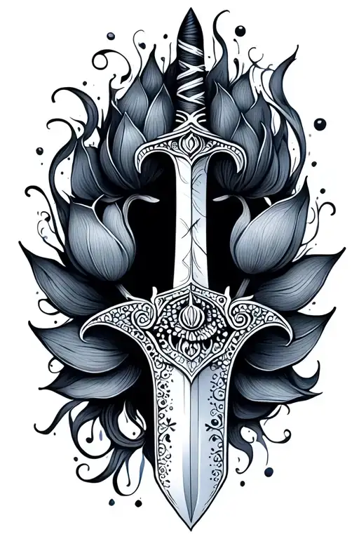 Dream Nail Hollow Knight Lotus Handle Sword Henna