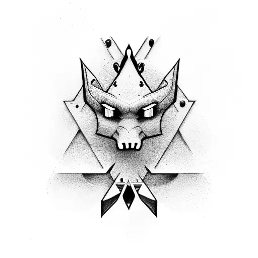 God In Form Written With A Sword Going Through The Letter O