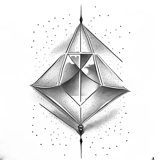 Hourglass With A Man Falling Inside