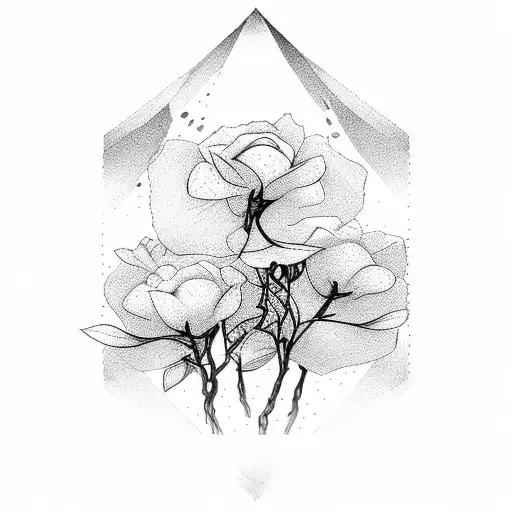 The Word Restless With Sakura Trees And Roses