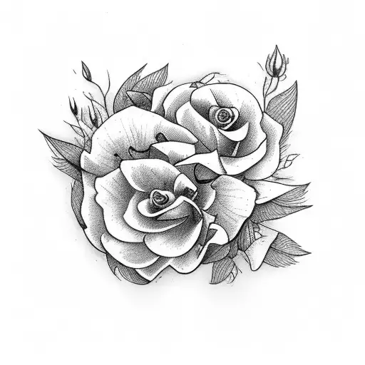 Flowers With Cardinal Bird