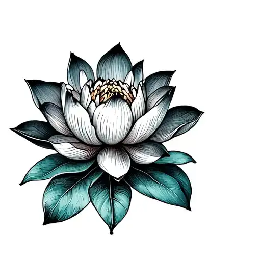 Lotus Flower For The Left Forearm For Man