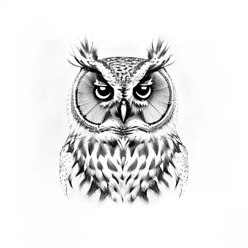 Owl Wearing Suspenders