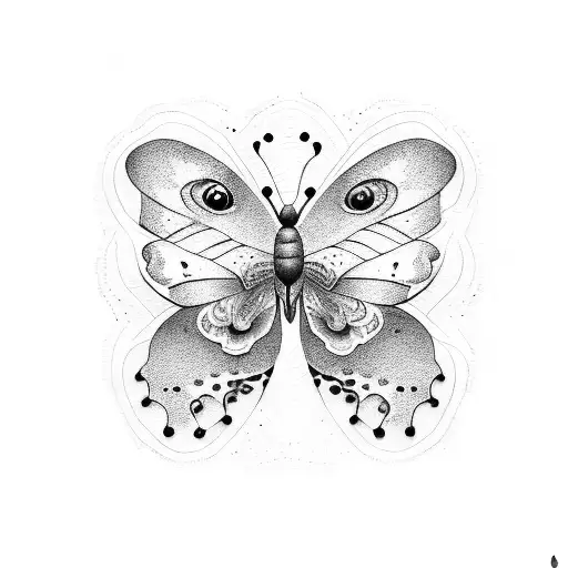 Butterfly Flying To The Moon