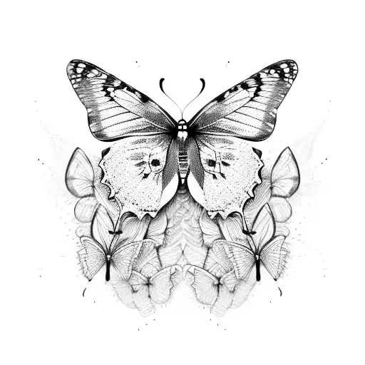 Butterflies Transforming Into Pages Of A Book