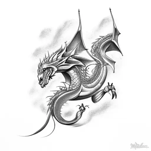 Horses And Dragon