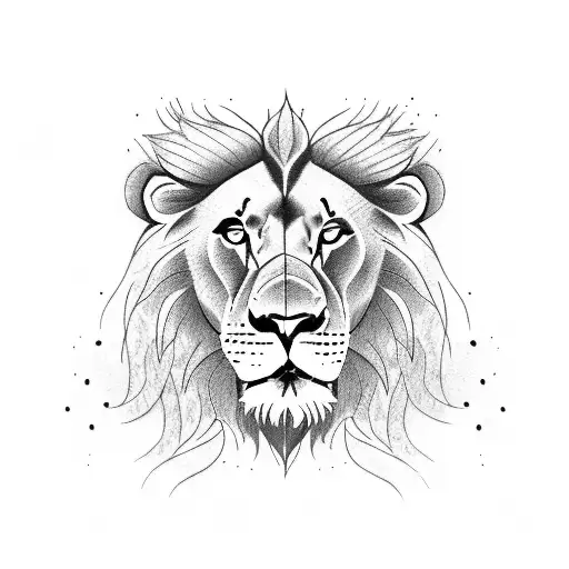 Lion With Cub Tattoo On Forearms