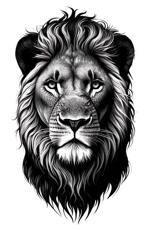 2 Lion Heads And Lioness Head