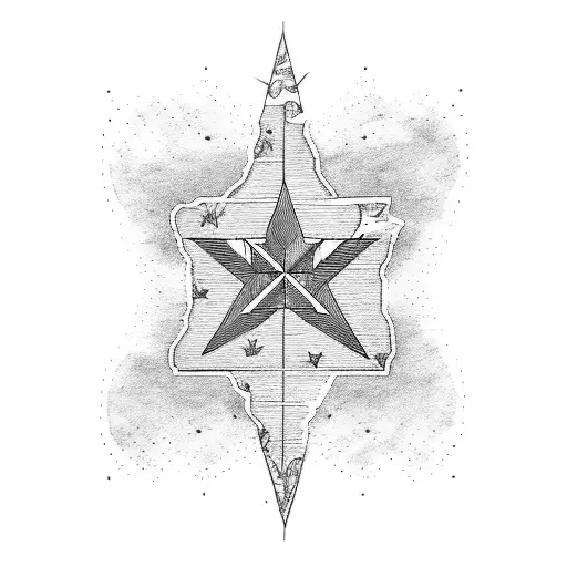 Texas Outline With Sunset