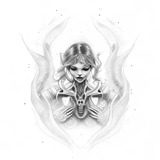 Beautiful Woman Creted From The Rib In The Apocalypse